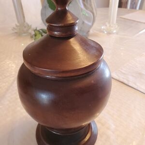 Beautiful Wooden Decor Urn